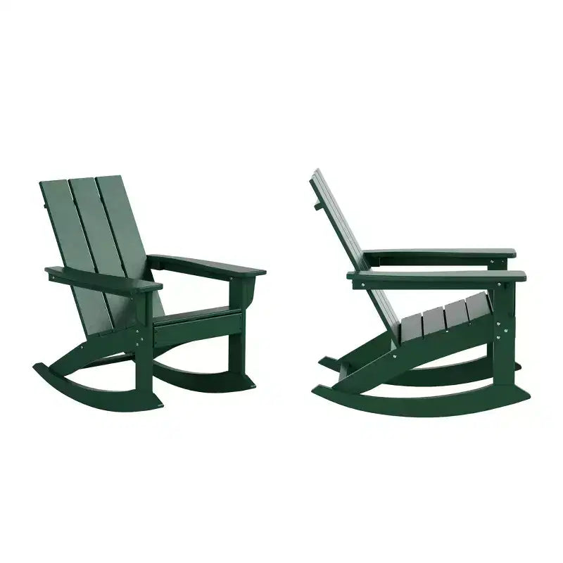 WestinTrends Modern Adirondack Outdoor Rocking Chair (Set of 2)