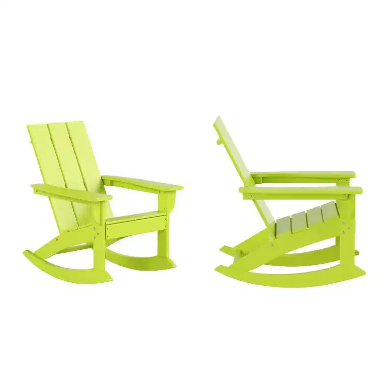 WestinTrends Modern Adirondack Outdoor Rocking Chair (Set of 2)