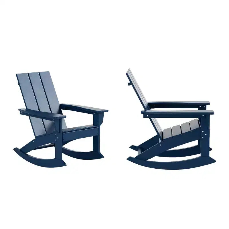 WestinTrends Modern Adirondack Outdoor Rocking Chair (Set of 2)