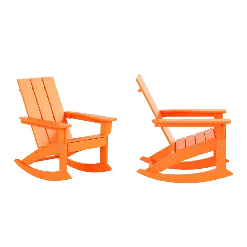 WestinTrends Modern Adirondack Outdoor Rocking Chair (Set of 2)