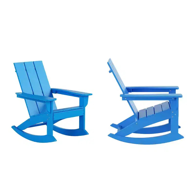 WestinTrends Modern Adirondack Outdoor Rocking Chair (Set of 2)