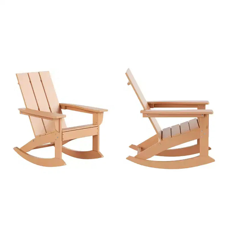 WestinTrends Modern Adirondack Outdoor Rocking Chair (Set of 2)