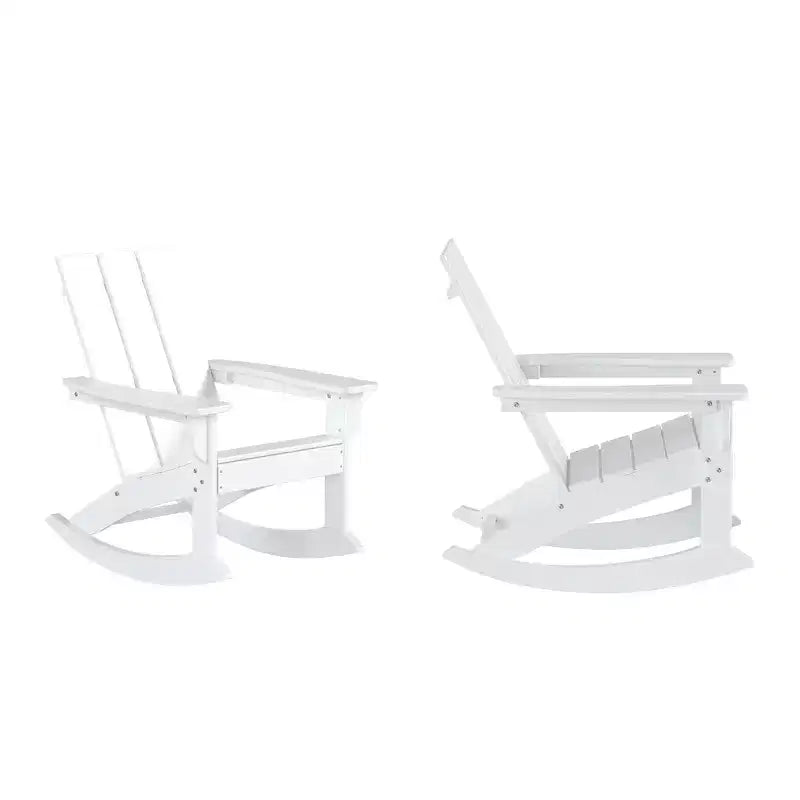 WestinTrends Modern Adirondack Outdoor Rocking Chair (Set of 2)