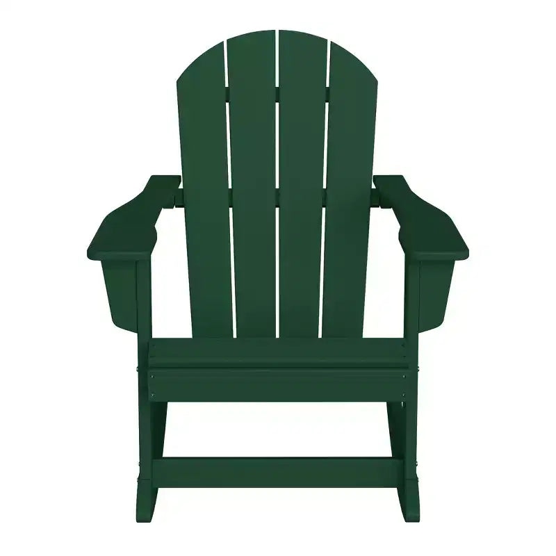 WestinTrends 2-Piece Set Outdoor Adirondack Rocking Chair with Side Table