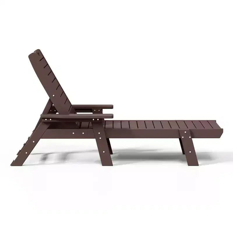 WestinTrends Adirondack Outdoor Chaise Lounge for Patio Garden Poolside (Set of 2)