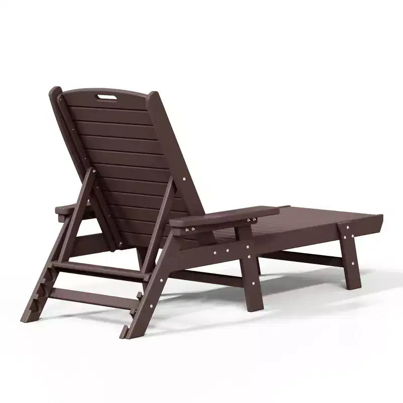 WestinTrends Adirondack Outdoor Chaise Lounge for Patio Garden Poolside (Set of 2)
