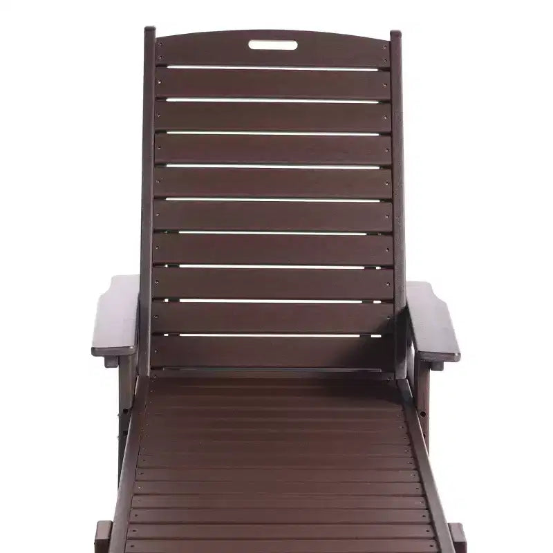 WestinTrends Adirondack Outdoor Chaise Lounge for Patio Garden Poolside (Set of 2)