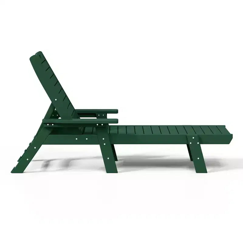 WestinTrends Adirondack Outdoor Chaise Lounge for Patio Garden Poolside (Set of 2)