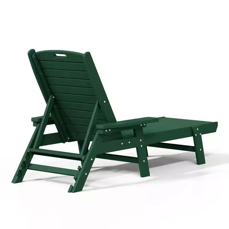WestinTrends Adirondack Outdoor Chaise Lounge for Patio Garden Poolside (Set of 2)