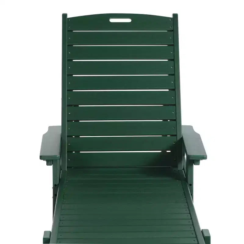 WestinTrends Adirondack Outdoor Chaise Lounge for Patio Garden Poolside (Set of 2)