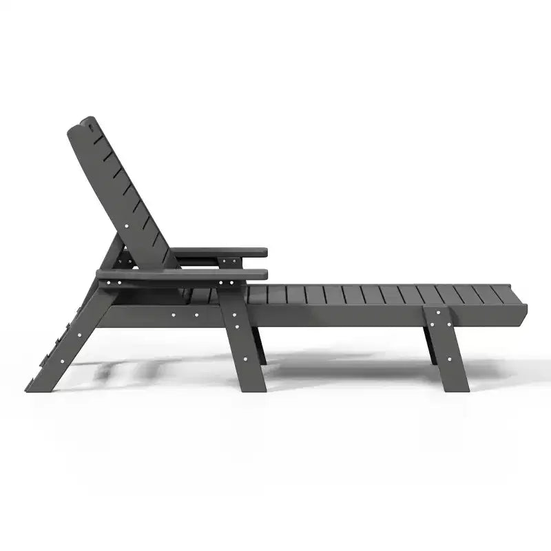 WestinTrends Adirondack Outdoor Chaise Lounge for Patio Garden Poolside (Set of 2)