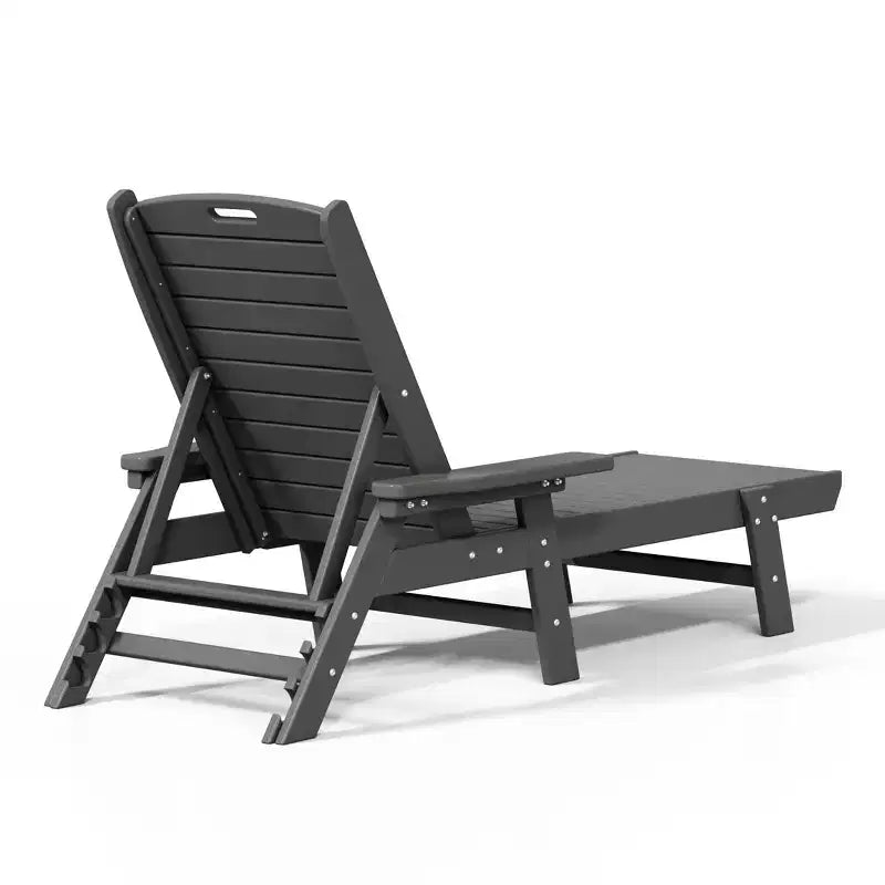 WestinTrends Adirondack Outdoor Chaise Lounge for Patio Garden Poolside (Set of 2)