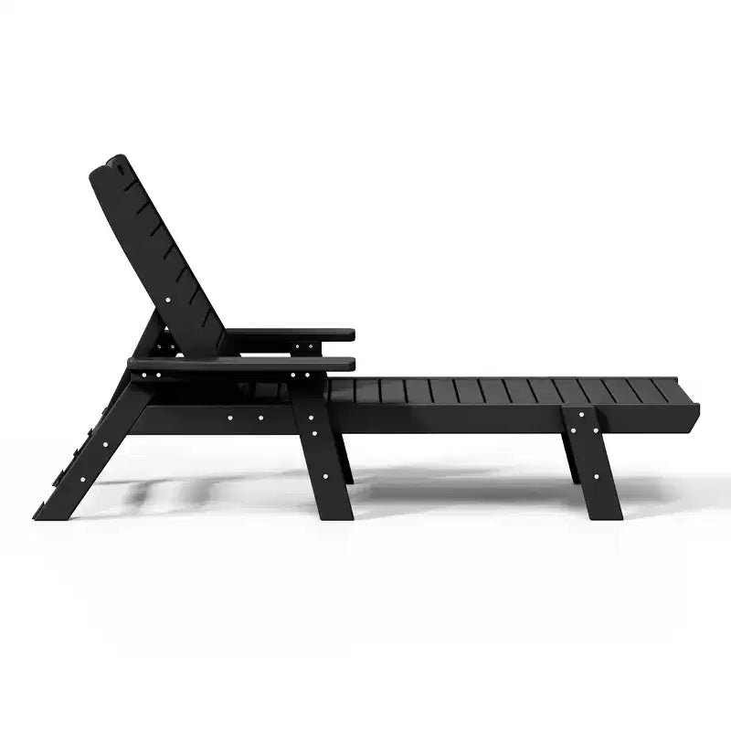 WestinTrends Adirondack Outdoor Chaise Lounge for Patio Garden Poolside (Set of 2)
