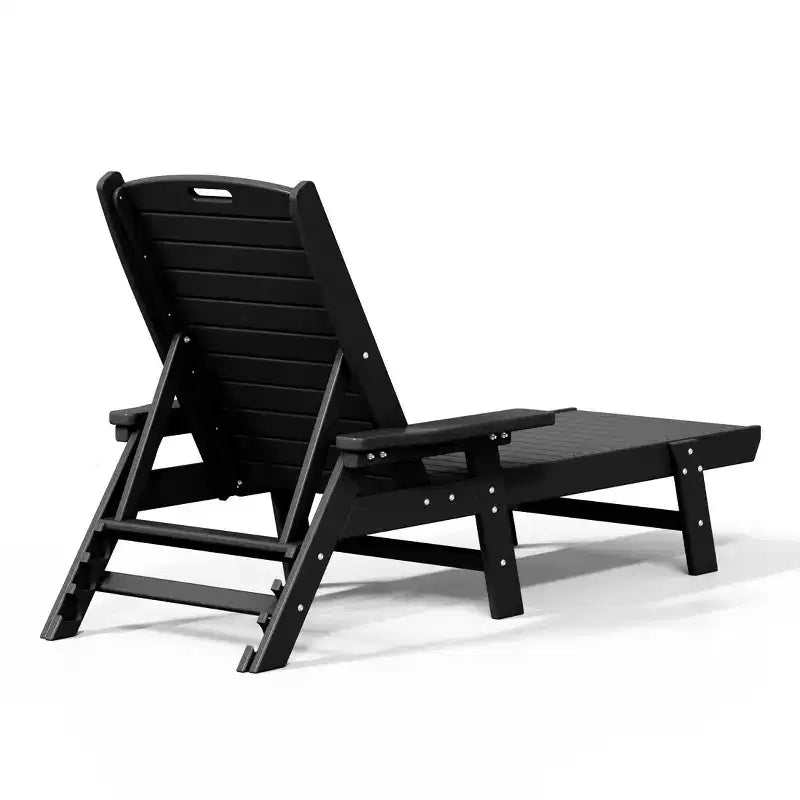 WestinTrends Adirondack Outdoor Chaise Lounge for Patio Garden Poolside (Set of 2)