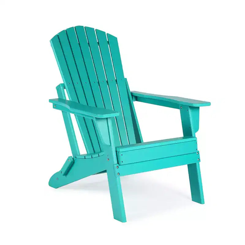 Aoodor Folding Adirondack Chair HDPE Outdoor All-Weather Chair for Patio, Garden, Backyard, Lawn, Fire Pit