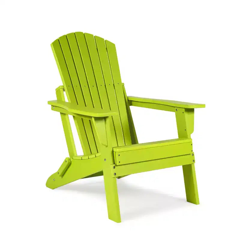 Aoodor Folding Adirondack Chair HDPE Outdoor All-Weather Chair for Patio, Garden, Backyard, Lawn, Fire Pit