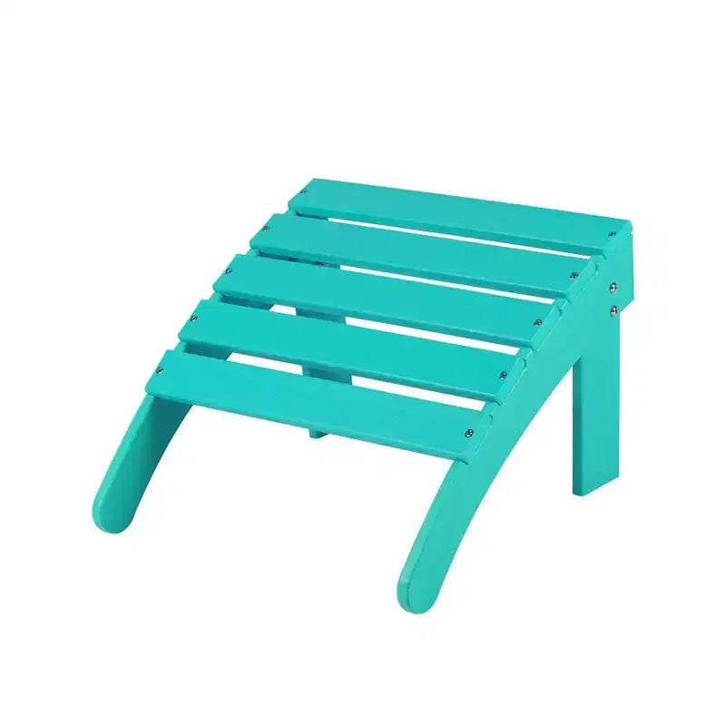 Aoodor Outdoor Adirondack Ottoman, HDPE Adirondack Chair Ottoman, Outdoor Patio Weather Resistant for Patio, Porch, Backyard, Garden, Lawn, Deck