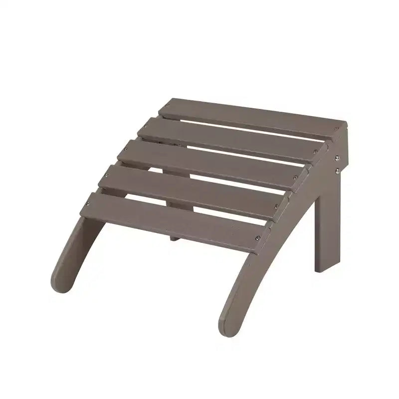 Aoodor Outdoor Adirondack Ottoman, HDPE Adirondack Chair Ottoman, Outdoor Patio Weather Resistant for Patio, Porch, Backyard, Garden, Lawn, Deck