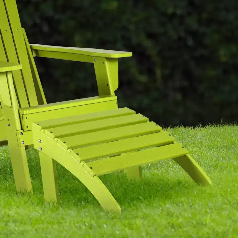 Aoodor Outdoor Adirondack Ottoman, HDPE Adirondack Chair Ottoman, Outdoor Patio Weather Resistant for Patio, Porch, Backyard, Garden, Lawn, Deck