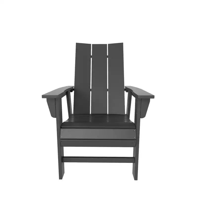 WestinTrends Outdoor Patio Modern Adirondack Dining Chair Weather Resistant