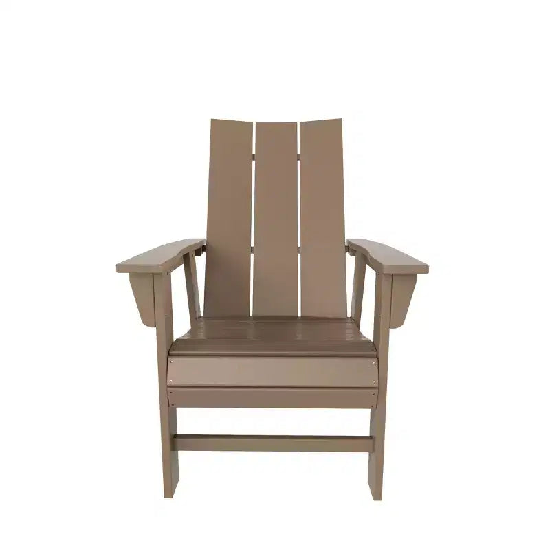 WestinTrends Outdoor Patio Modern Adirondack Dining Chair Weather Resistant