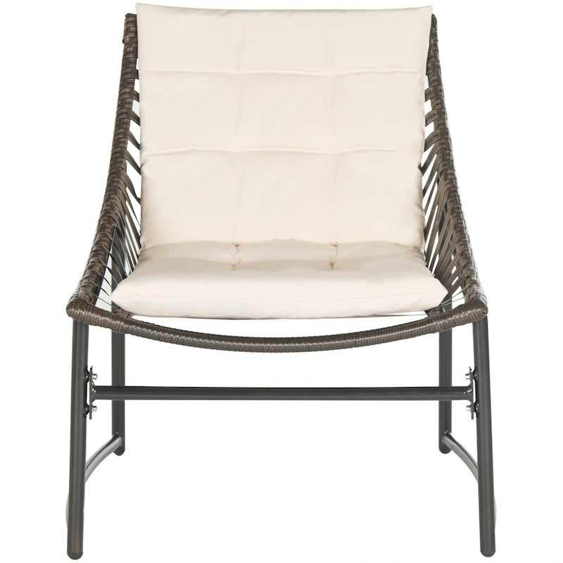 SAFAVIEH Outdoor Hildrun Rattan 4-Piece Set - 28W x 30D x 50H