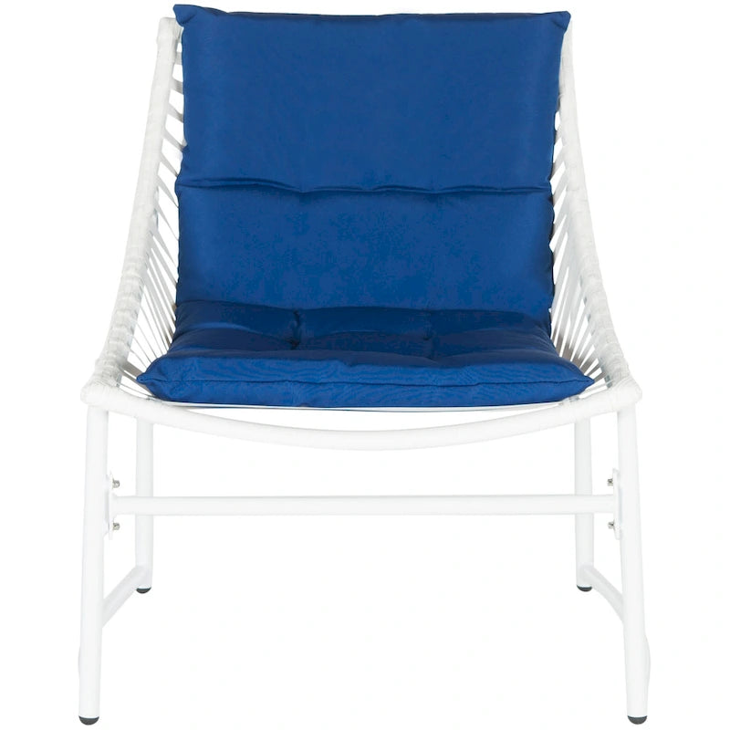 SAFAVIEH Outdoor Hildrun Rattan 4-Piece Set - 28W x 30D x 50H