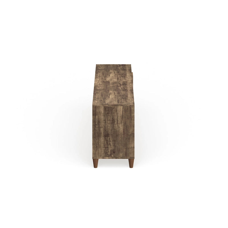 Meuble TV de 70 po Santee Mid-Century Modern avec tiroir, par Furniture of America