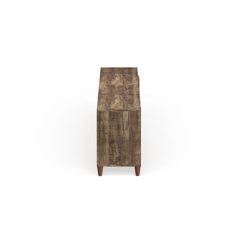 Meuble TV de 70 po Santee Mid-Century Modern avec tiroir, par Furniture of America