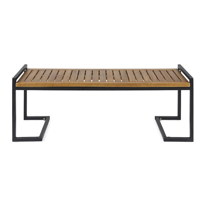 Banc en bois d'acacia et fer Kuehn par Christopher Knight Home