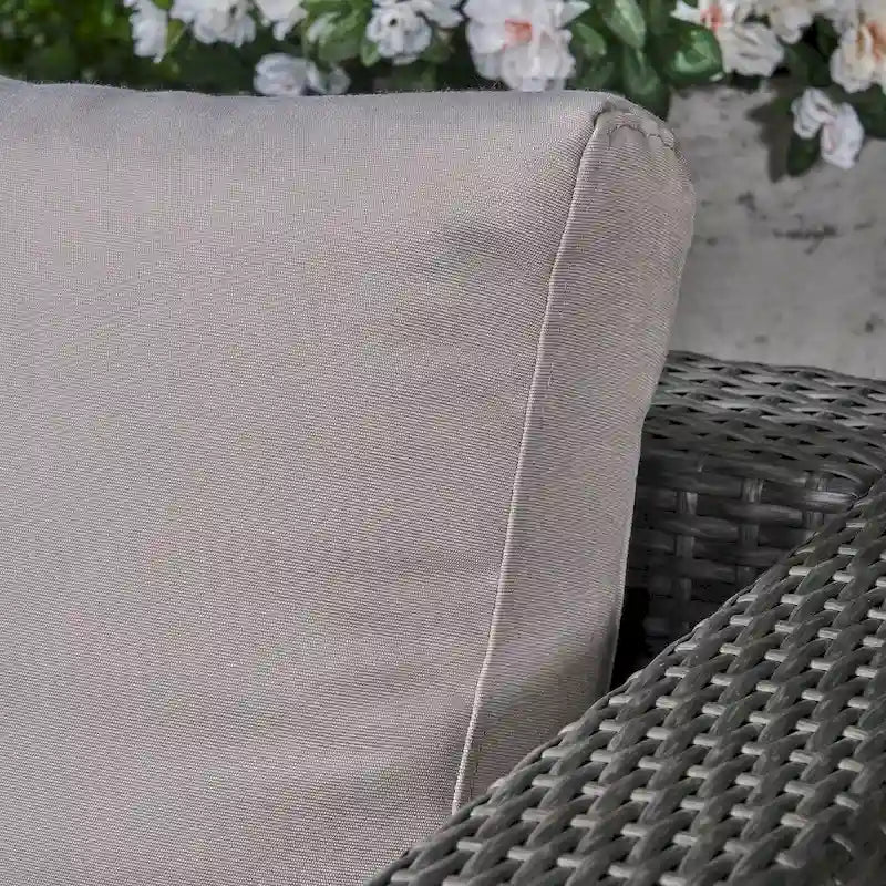 Santa Rosa Outdoor 7 Seater Wicker Sectional Sofa with Aluminum Frame by Christopher Knight Home