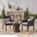 Ensemble de conversation 3 pièces en osier Sagan Outdoor de Christopher Knight Home
