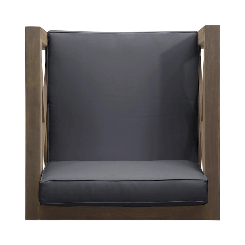 Ensemble de canapé d'angle 11 places et fauteuil club en bois d'acacia Brava Outdoor par Christopher Knight Home