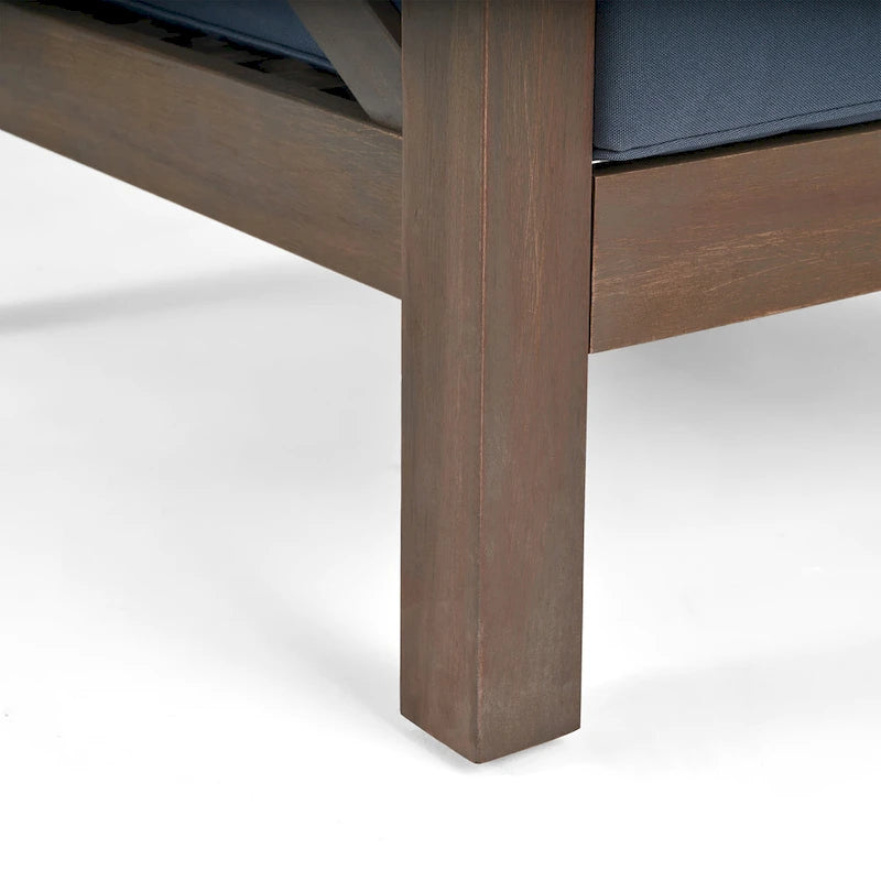 Ensemble de canapé d'angle 11 places et fauteuil club en bois d'acacia Brava Outdoor par Christopher Knight Home