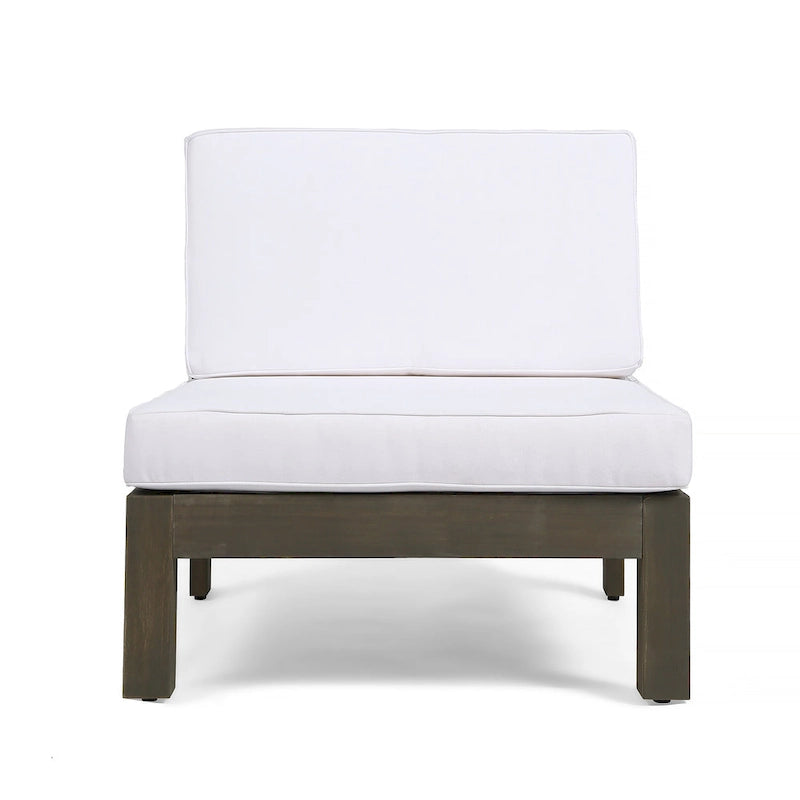 Ensemble de canapé d'angle 11 places et fauteuil club en bois d'acacia Brava Outdoor par Christopher Knight Home