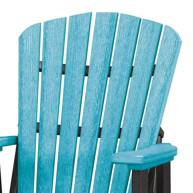 Fauteuil à bascule OS Home Model Fan Back fabriqué aux États-Unis - Aruba, Noir