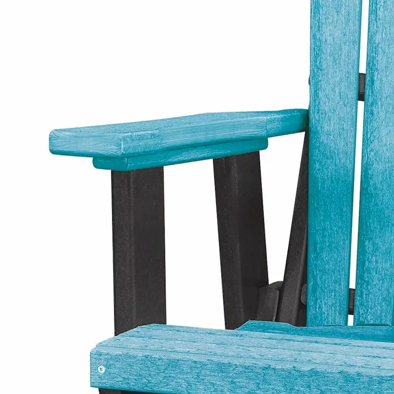 Fauteuil à bascule OS Home Model Fan Back fabriqué aux États-Unis - Aruba, Noir