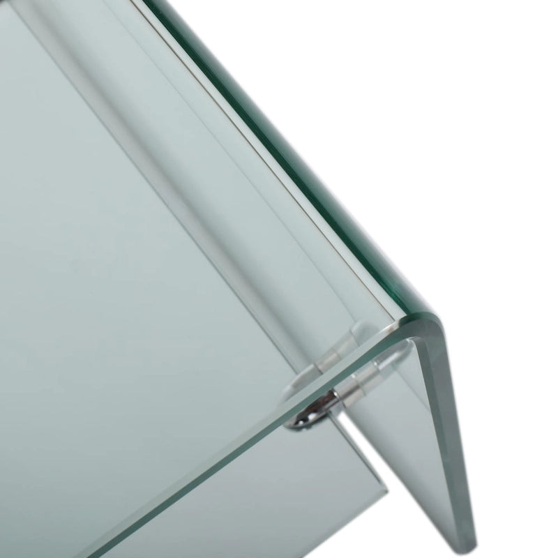 Meuble TV console Ramona Glass Entertainment avec étagère par Christopher Knight Home