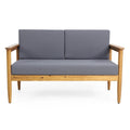 Causeuse d'extérieur en bois d'acacia Magnolia de Christopher Knight Home - 52.75 L x 27.00 P x 25.50 H