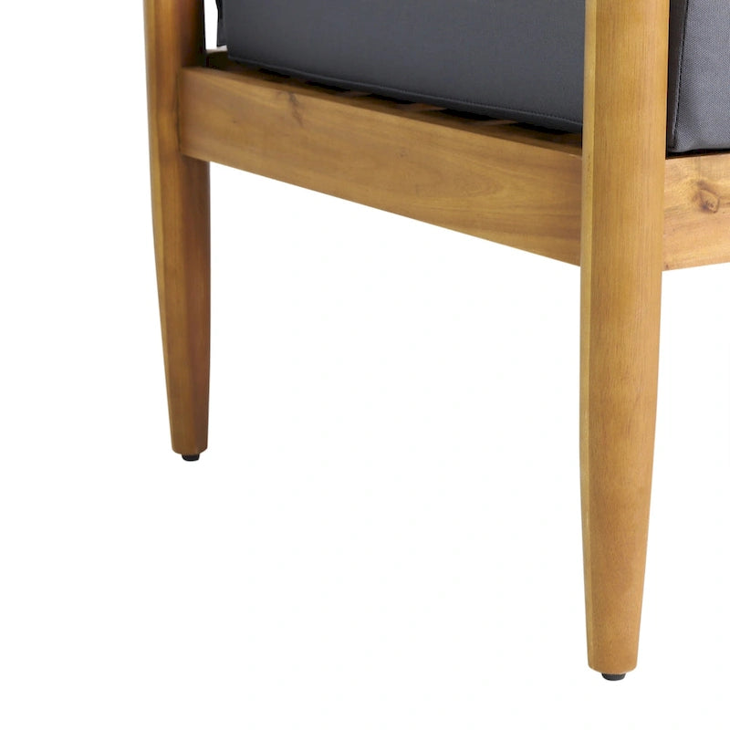 Causeuse d'extérieur en bois d'acacia Magnolia de Christopher Knight Home - 52.75 L x 27.00 P x 25.50 H