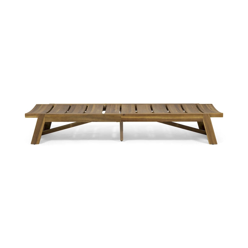 Ensemble de trois chaises longues d'extérieur en bois d'acacia Mahi de Christopher Knight Home