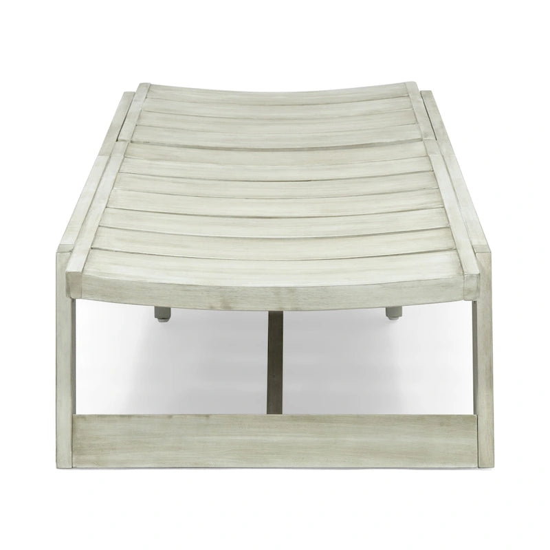 Ensemble de trois chaises longues d'extérieur en bois d'acacia Mahi de Christopher Knight Home