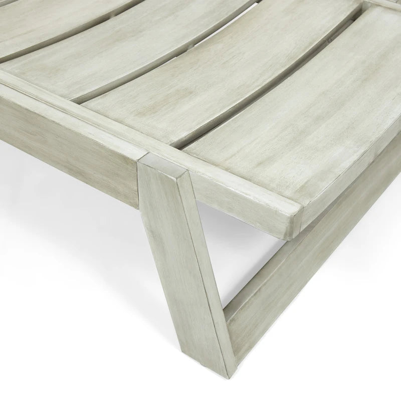 Ensemble de trois chaises longues d'extérieur en bois d'acacia Mahi de Christopher Knight Home