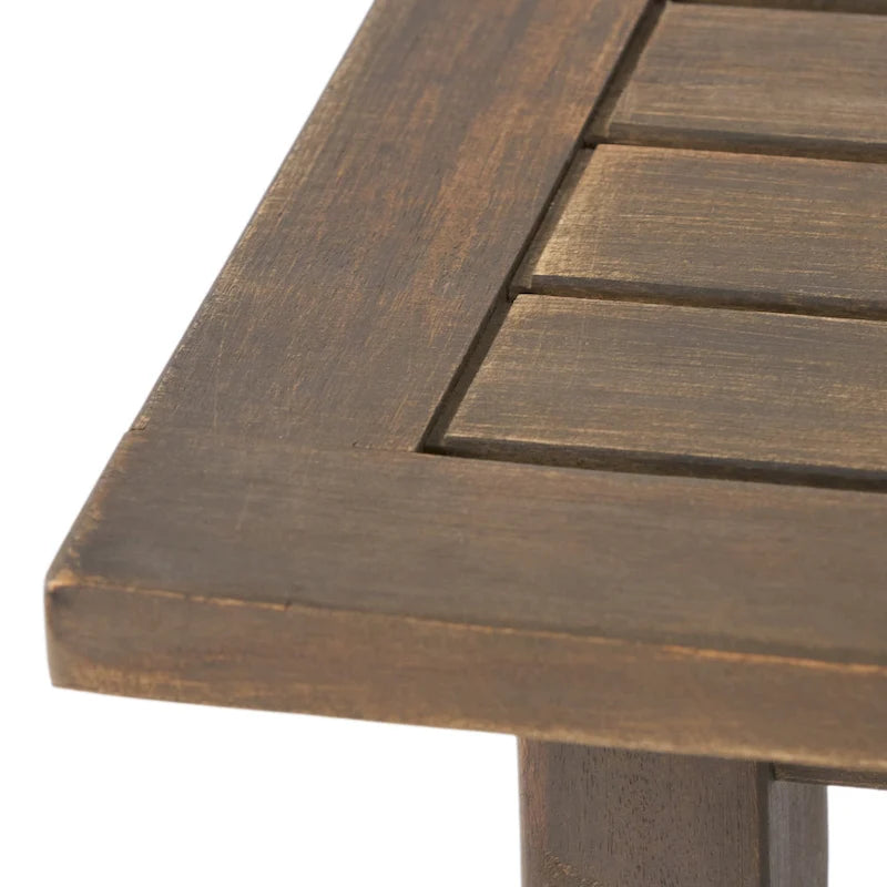 Ensemble de trois chaises longues d'extérieur en bois d'acacia Mahi de Christopher Knight Home