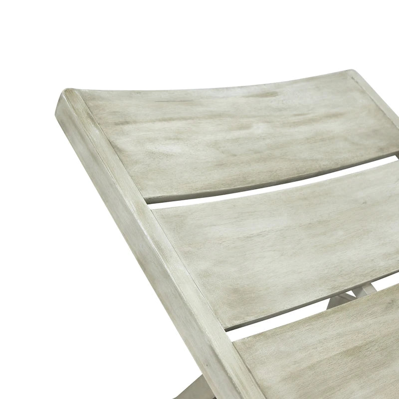 Ensemble de trois chaises longues d'extérieur en bois d'acacia Mahi de Christopher Knight Home