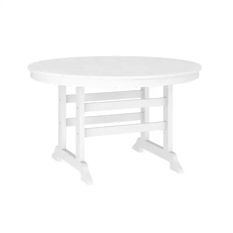 Merrick Lane 5 PC Adirondack Table and Chairs with Fold Out Cupholders in Recycled HDPE