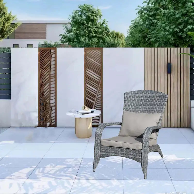 Chaise de patio avec coussins