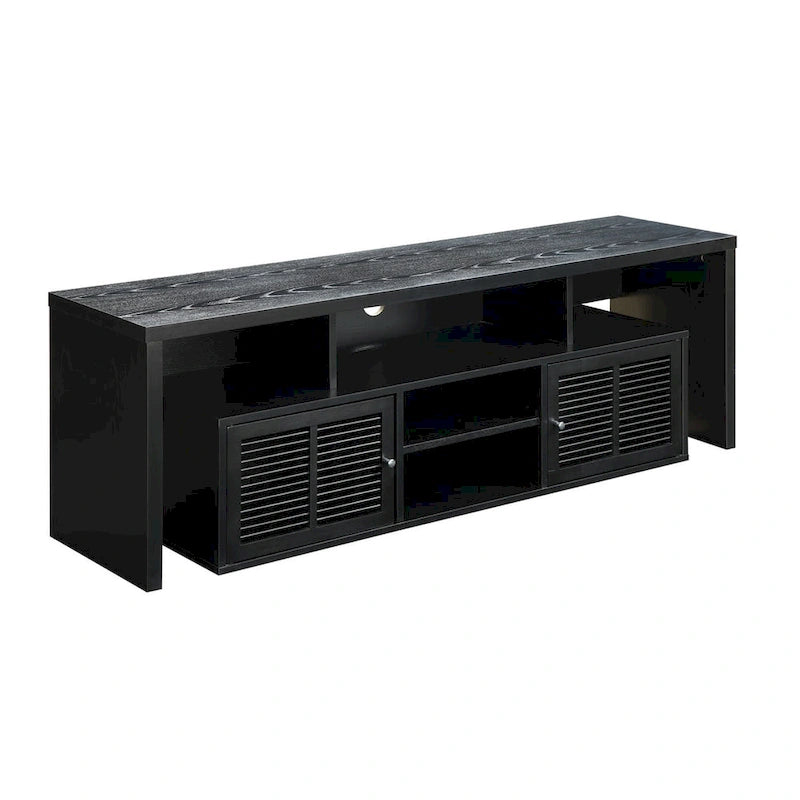 Meuble TV de 165 cm Convenience Concepts Lexington avec armoires de rangement et étagères