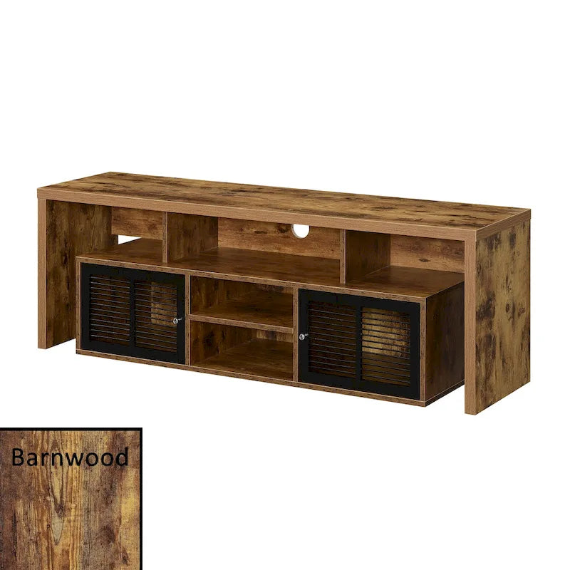Meuble TV de 165 cm Convenience Concepts Lexington avec armoires de rangement et étagères