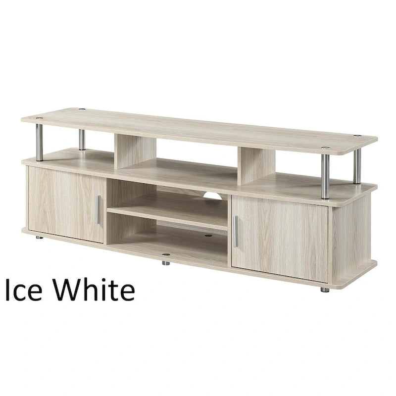 Meuble TV Designs2Go Monterey 65 pouces de Convenience Concepts avec armoires de rangement et étagères